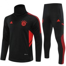 Бавария тренировочный костюм с высоким воротником 2022-2023 чёрный